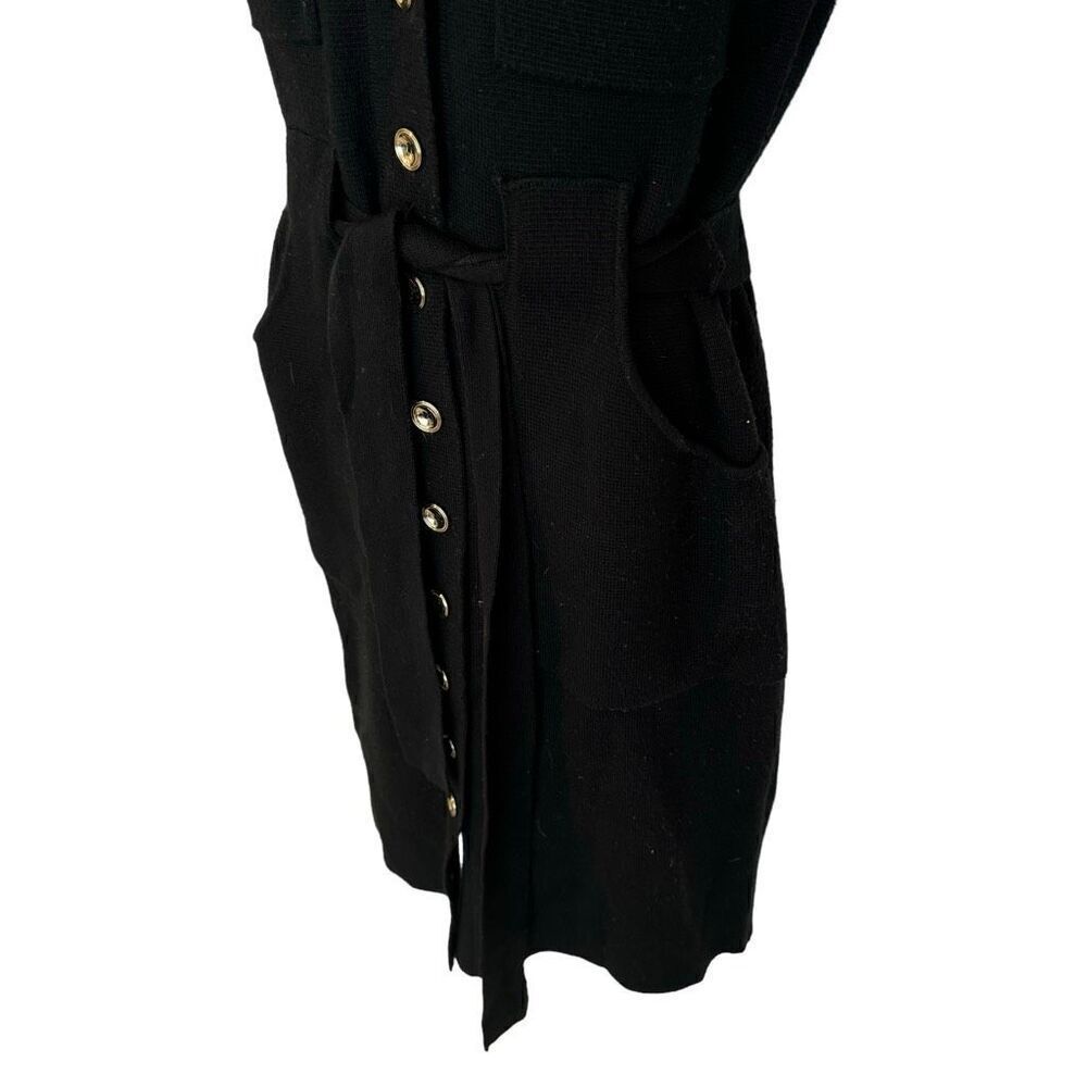 Leslie Fay Black Midi Dress Women’s Size Small - Picture 5 of 11